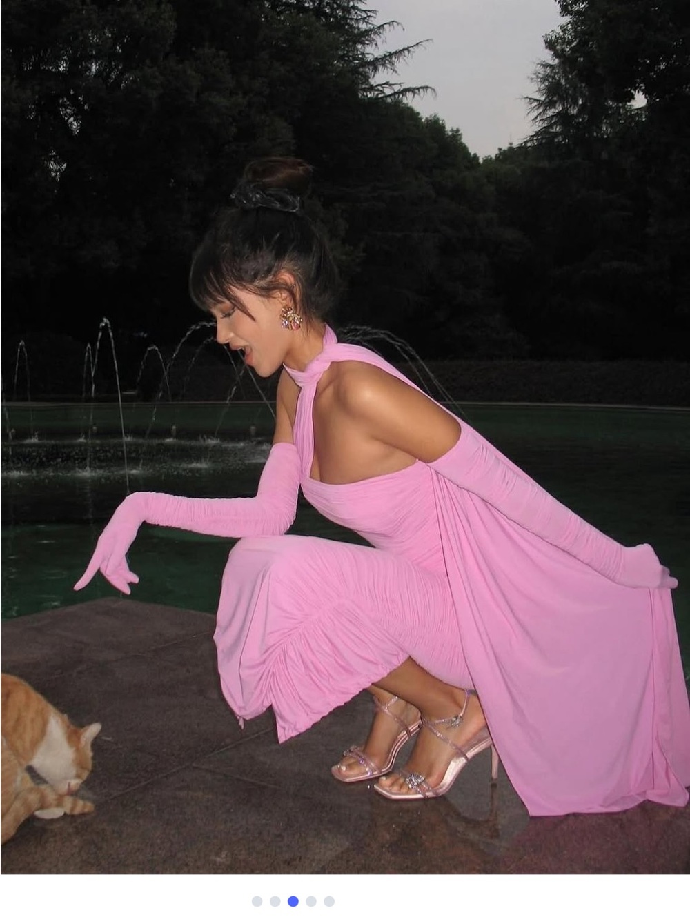 Nana Jacqueline Kimberly Dress in hot pink - Picture 8 of 10